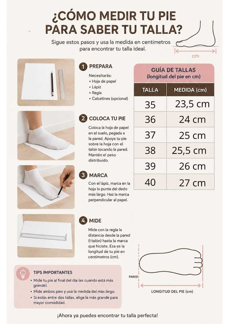 Guía de tallas