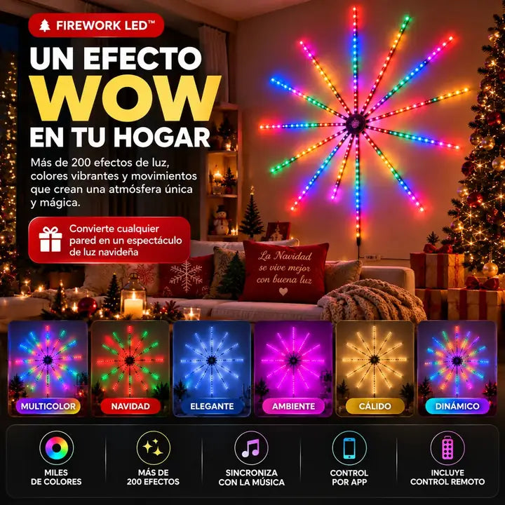 Firework LED RGB efecto WOW