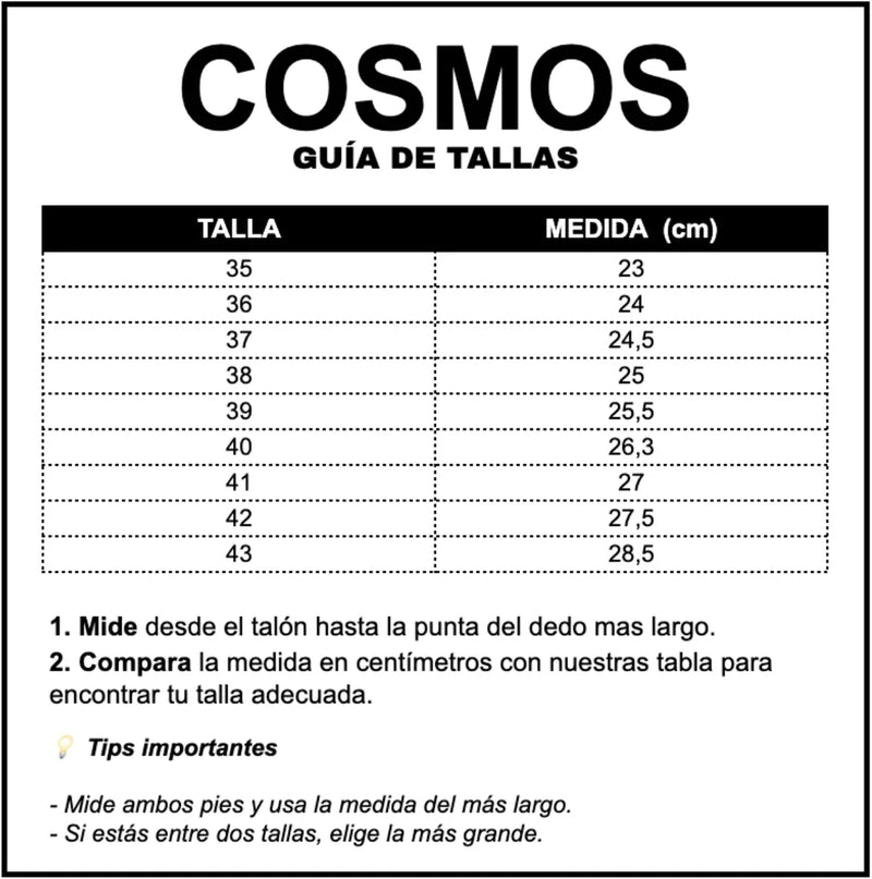 Guía de tallas