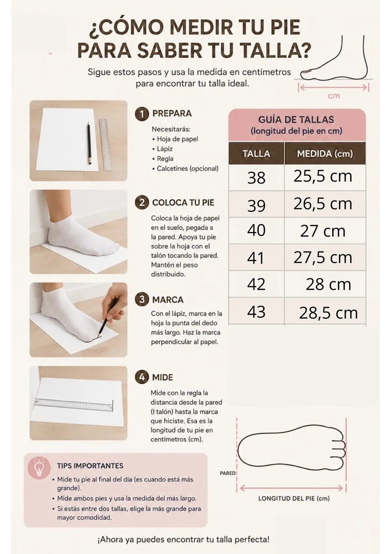 Guía de tallas