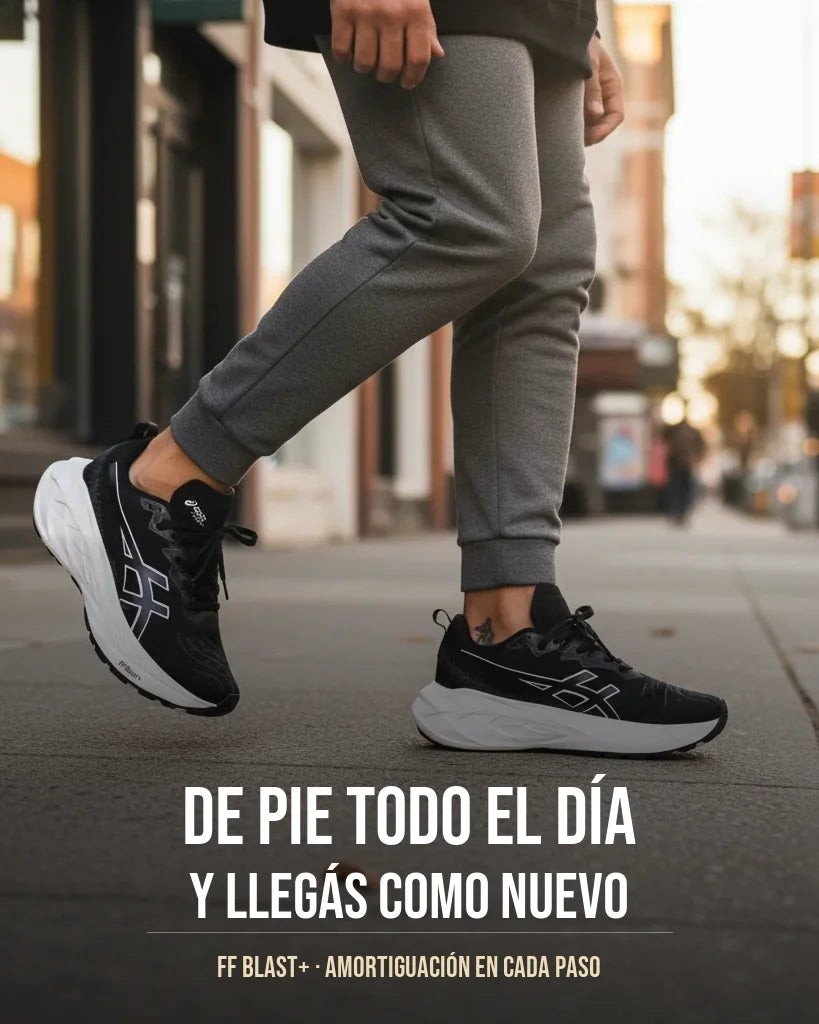 De pie todo el día y llegás como nuevo